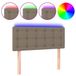 VidaXL Hoofdbord en Voeteneind Taupe met LED-strip