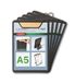 SIGEL KB221/5 Klemborden, DIN A5, donkergrijs/beige, 5 stuks
