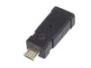 PremiumCord USB-reductie, mini-USB-aansluiting op micro-USB-stekker, 5-polig, mini-USB, voor het aansluiten van Digifoto, MP3, mobiele telefoon, kleur: zwart, Cur-25