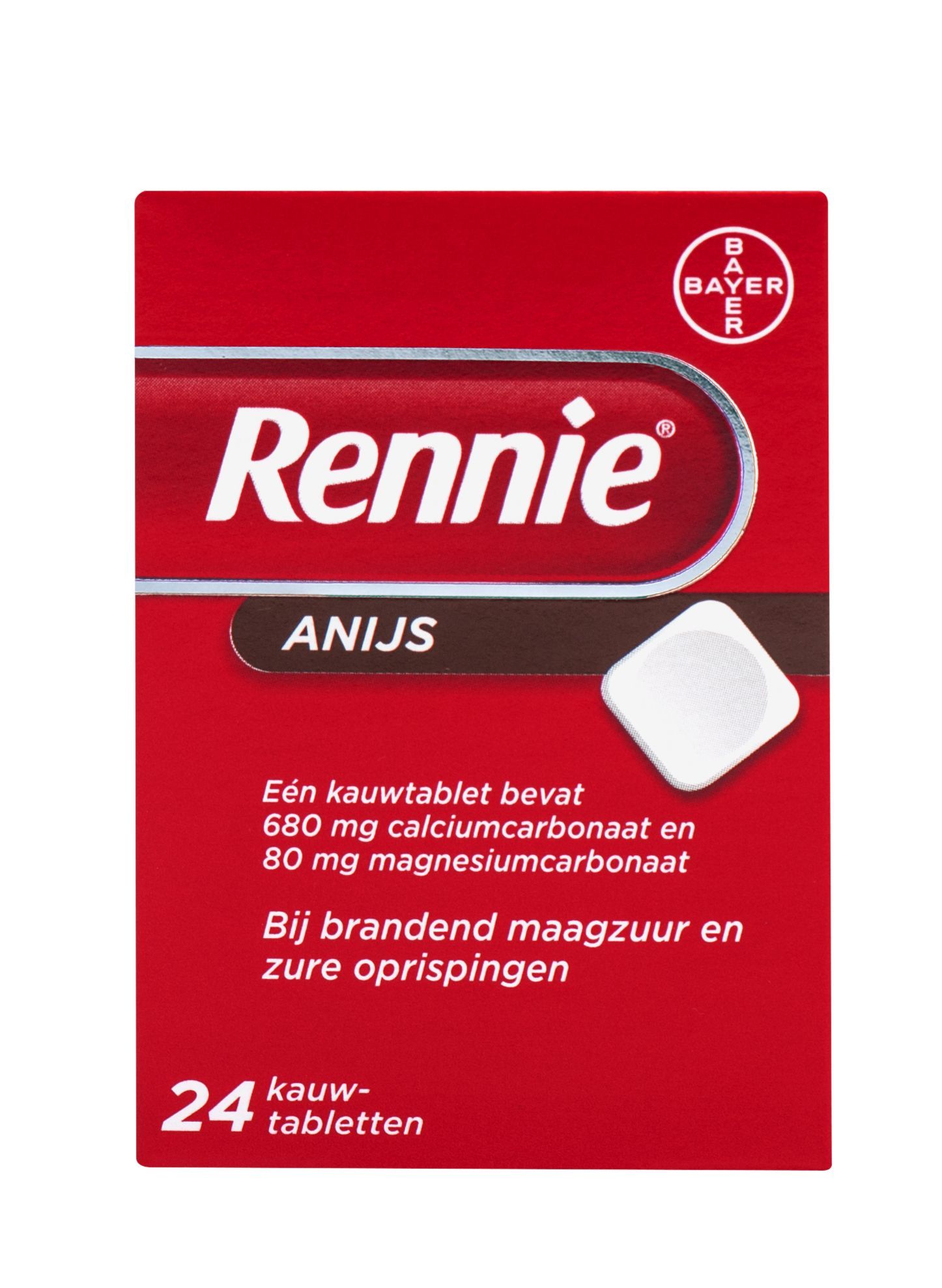 Rennie Anijs Kauwtabletten 24st