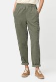 camel active Cargo broek gemaakt van puur katoen - Maat womenswear-34/32 - Grijs - Groen