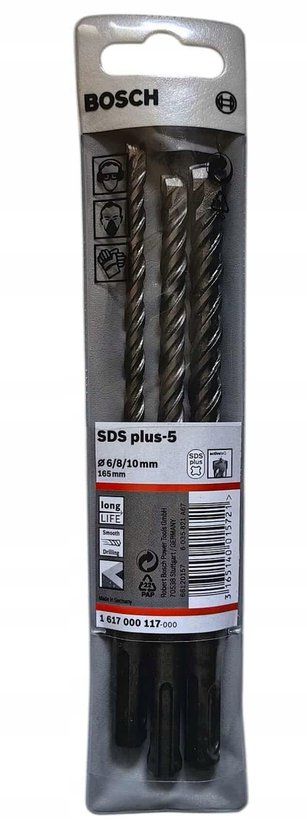Bosch SDS plus Boorset 6/8/10mm 165mm 3 stuks