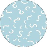 Bonateks Ronde digitaal bedrukte muismat, antislip onderkant, voor kantoor en thuis, diameter: 22 cm