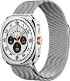 Selected by GSMpunt.nl SBG Milanees Bandje Geschikt voor Samsung Galaxy Watch Ultra / 2 - Roestvrij Stalen Horlogebandje Magnetisch - Zilver