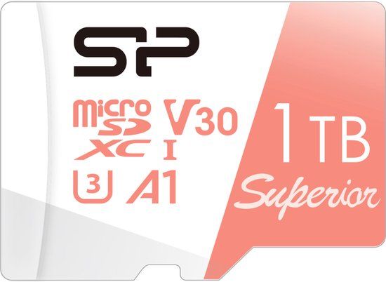 Silicon Power Superior Micro SDXC 1TB - UHS-I U3 A1 V30 - Incl. SD Adapter