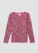 s.Oliver T-shirt roze katoen gebloemd korte mouw ronde hals aansluitend casual 92/98