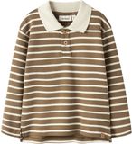 Lil' Atelier Top polo gestreept biologisch katoen lange mouw 98