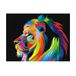 Pracht Creatives Diamond Painting Set, motif lion arc-en-ciel, kit de loisirs créatifs avec pierres scintillantes pour enfants à partir de 5 ans