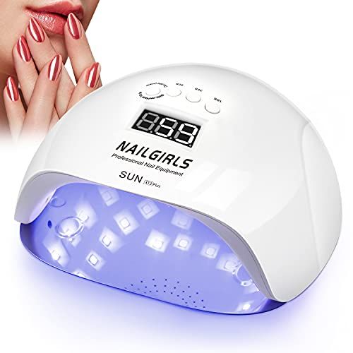 Nailgirls Nageldroger LED, 150W Professionele Nagellamp 4 Timer Auto Sensor LCD Display, UV LED Nagellamp met Verwijderbare Magnetische Plaat, Nageldroger voor Gel Nagels Vinger / Teen Nagel Salon Licht