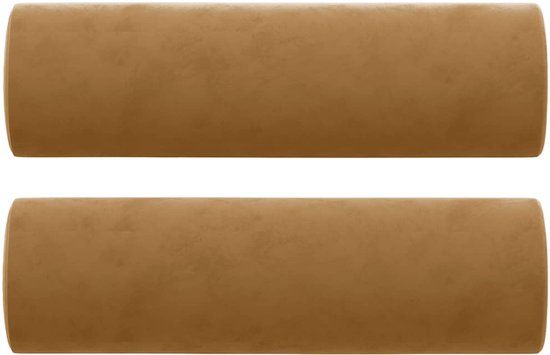 vidaXL Sierkussens 2 stuks 15x50 cm fluweel bruin
