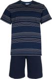 Pastunette Shortama - Katoen - Donkerblauw - Gestreept - Maat L