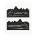 4R Quattroerre.it 9170 Adventure Stickers voor motorfiets, topkoffer, berg, 20 x 24 cm