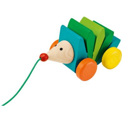Selecta Egeltje met trekkracht - groen - hout - 2019