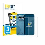 BROTECT Screenprotector 3 Stuks voor Nothing Phone (4a) (Voor+Camera) Beschermglas transparant
