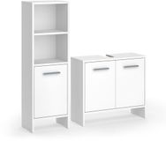 Vicco Badkamermeubelset Karli, Wit, 2-delig