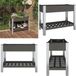 vidaXL Verhoogde plantenbak met schap 100x50x75 cm HKC