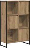 vidaXL Boekenkast 68 x 30 x 108.5 cm Bewerkt hout Ambachtelijk Eiken