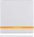 Hager Berker Q.1/Q.3 Élément d'interrupteur/Plaque centrale - Blanc - Plastique - 5,80 cm