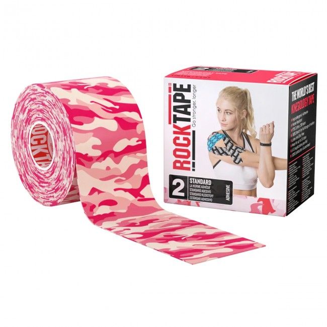 Rocktape Classic Kinesiotape - Camo Roze - 5 cm x 5 m