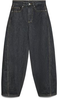 Vero Moda VMZOE Jean coupe baril taille mi-haute Denim gris foncé W27 X L32