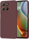 Techsuit Soft Flex Silicone Back Cover voor Motorola Moto G15/G15 Power - Plum Red