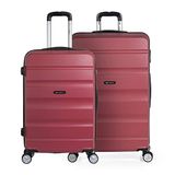 ITACA - Stijve Cabine Suitcase 20 Klein Reis Koffer met Wielen - ABS Hand Koffer 55x40x20 met Telescoopsteel - Lichtgewicht Cabin Max Hanbagage Luggage met TSA-cijferslot - Carry on Suitcase i, Koraal