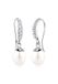 Elli - Oorbellen - Dames Zoetwater Gekweekte Parels met Kristallen in 925 Sterling Zilver - Dames