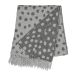 Scandi Living Plaid en laine Droplets 130x185 cm Gris