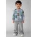 NAME IT MINI sweater met print - blauw/beige/groen