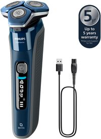 Philips Shaver Series 7000 S7885/55 - Elektrisch scheerapparaat voor nat en droog scheren - Zwart/Blauw