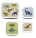 A Little Lovely Company Lunch Box Set, Vert, 4 Pièces