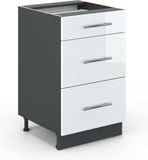 Vicco Fame-Line Keukenonderkast – 50 cm zonder werkblad Wit Hoogglans