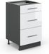Vicco Fame-Line Keukenonderkast – 50 cm zonder werkblad Wit Hoogglans