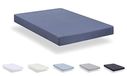 Todocama - Hoeslaken van extra zachte geborstelde microvezel (bed 80 x 190/200 cm, grijsblauw)