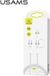 USAMS U31 - Câble USB-C vers Lightning - 1m - Blanc