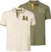 Jan Vanderstorm heren Poloshirts, Set Van 2 - 64/66 - Wolwit