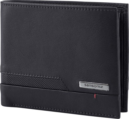 Samsonite Pro-DLX 5 SLG Billfold - Black - Men's Leather Wallet with RFID