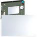 Varin® Smart Design Panneau chauffant infrarouge - 600W - 100x60cm - Verre blanc brillant - IP24 - Avec thermostat - Montage mural ou mobile
