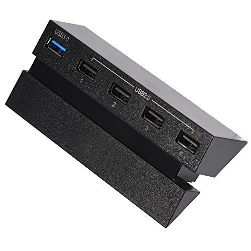 Heayzoki USB Hub voor PS4 - 5-Port USB Hub 2.0 & 3.0 - PlayStation 4 Console