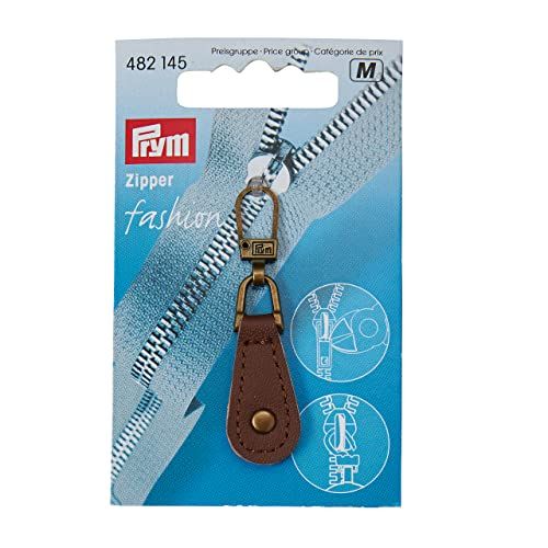 Prym - Lederen Bruine Rits - 1 Stuk - 4002274821455