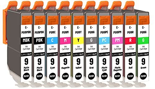 SupplyGuy 10 Inktpatronen compatibel met Canon PGI-9 Multipack voor Pixma PRO 9500 Series