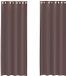 vidaXL Gordijnen voile met doorvoertules 2 st 140x260 cm bruin