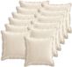 vidaXL - Taie d'oreiller - 12 pièces - Crème - 50 x 50 cm - Satin de coton