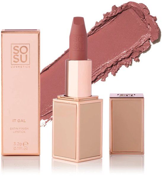 SOSU Cosmetics Sosu Satin Lipstick It Gal - Vegan