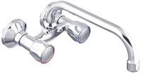 DP bath BC110 gootsteenarmatuur wandinstallatie Sauco 110, zilver