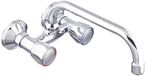 DP bath BC110 gootsteenarmatuur wandinstallatie Sauco 110, zilver