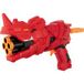 PLAYTIVE Pistolet à fléchettes souple Dinosaure incluant 10 fléchettes en mousse. (Rouge)
