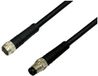 BKL Electronic 2700038 Sensor/actuator verlengkabel M8 Aantal polen (sensoren): 4 Stekker (recht) op koppeling (recht)