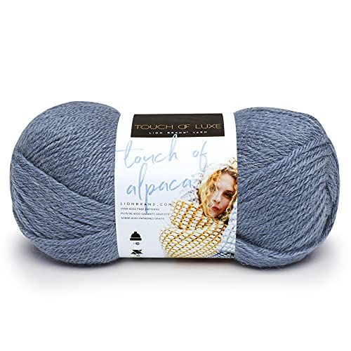 Lion Brand Yarn Touch of Alpaca - Dusty Blue - 1 Skein