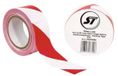 Stagetape Afzetlint Wit/Rood PVC 50mm